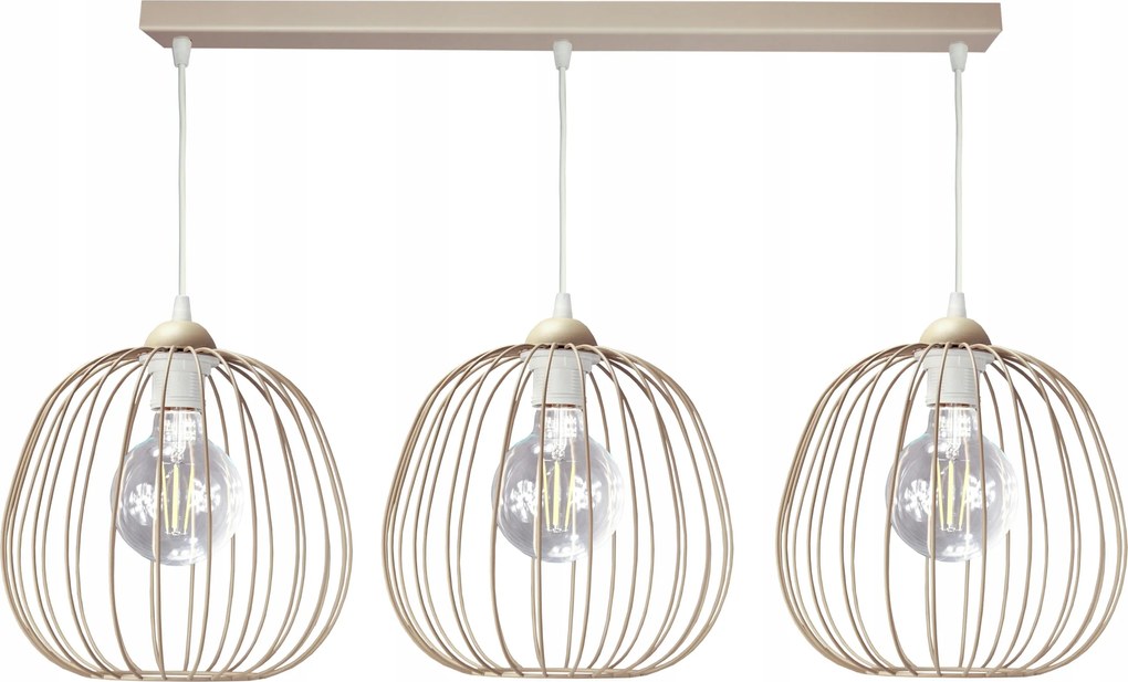 Asztali függőlámpa Drum Bézs mennyezeti csillár loft lámpa loft nappali