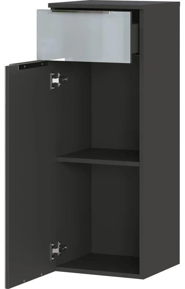 Szürke magas-fali fürdőszoba szekrény 36x93 cm Vasio – Germania