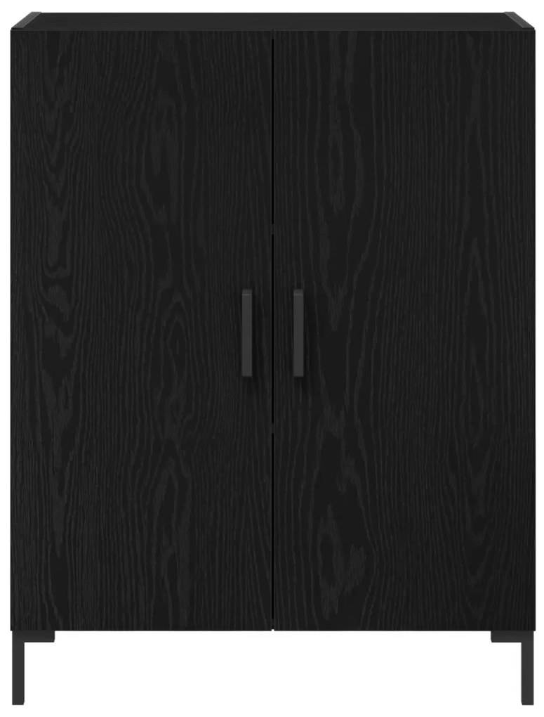 vidaXL Magasfiú 2 pcs Musta tammi 69,5 x 34 x 180 cm Faanyag