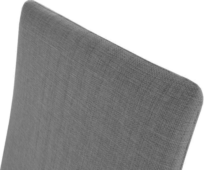 Étkezőszék, szövet sötétszürke/króm, AMINA