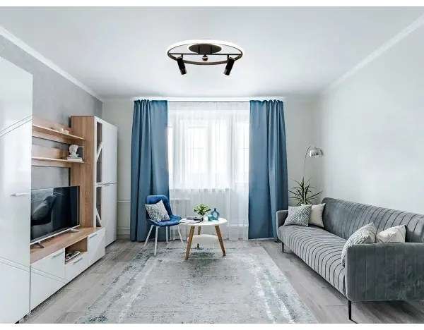 LED Dimmelhető mennyezeti lámpa LED/60W/230V 3000-6500K fekete + távirányítás