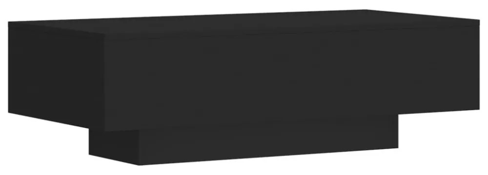fekete szerelt fa dohányzóasztal 100x49,5x31 cm