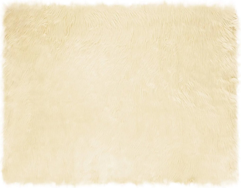 vidaXL Műgyapjú Szőnyeg Tafalla Krém 240 x 340 cm Poliészter