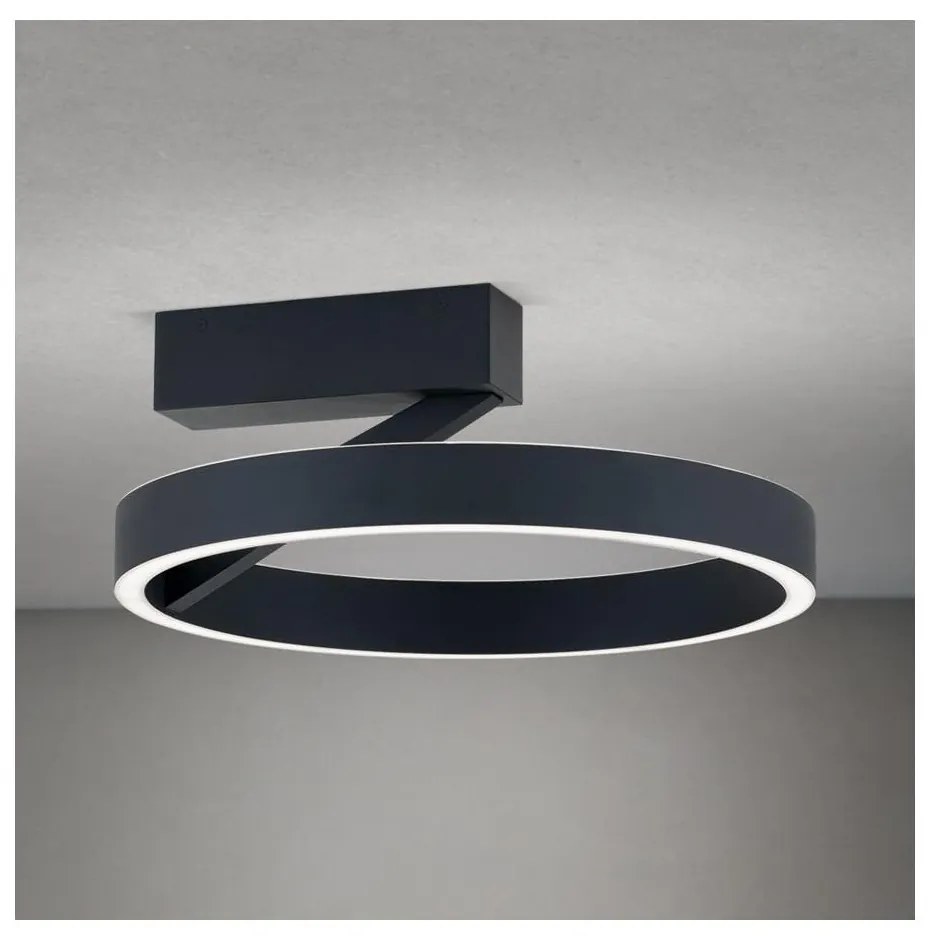 Orion - KOLK LED mennyezeti lámpatest, 40 W, 230 V, 2700/3000/4000 K, átmérő 40 cm, fekete