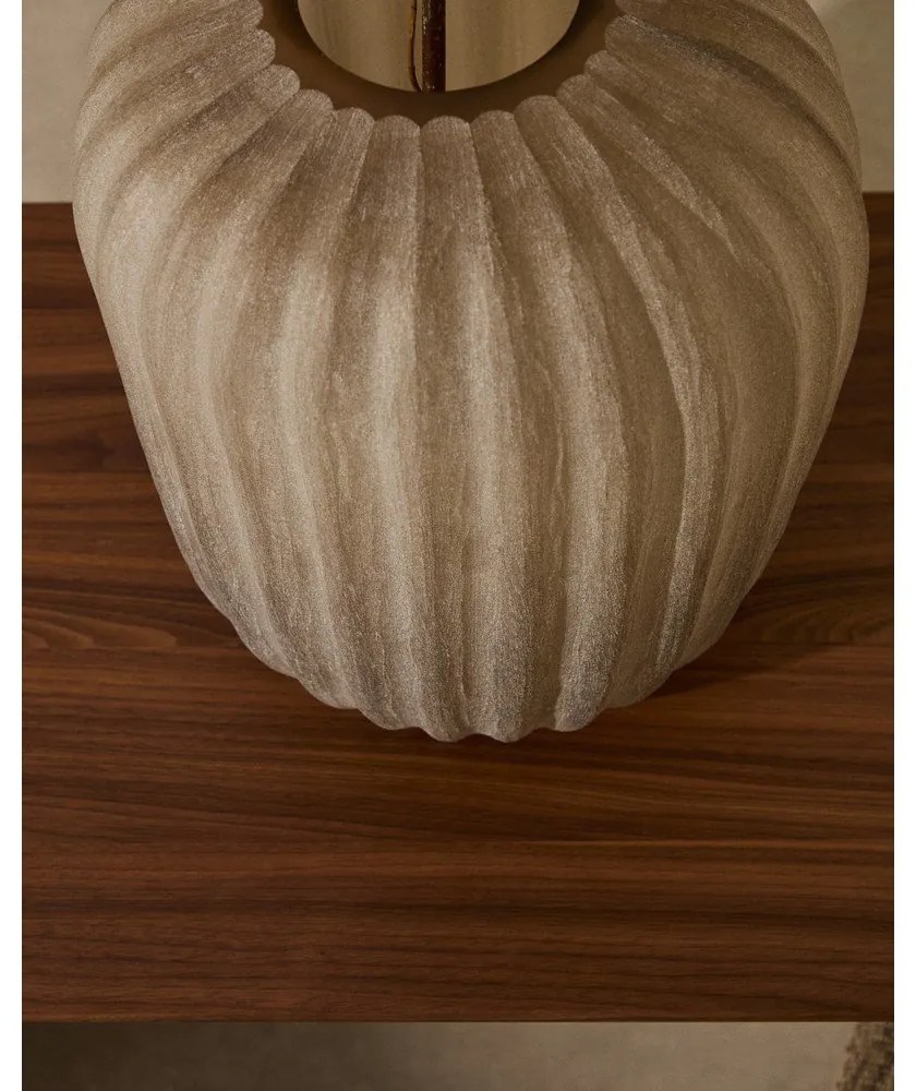 Bézs üveg váza (magasság 27 cm) Lumia – Kave Home