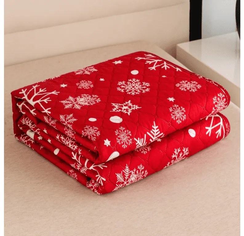 Ágytakaró SNOWFALL piros Méret: 170 x 210 cm