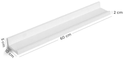 SHELFY fali polcszett, 2 db, fehér