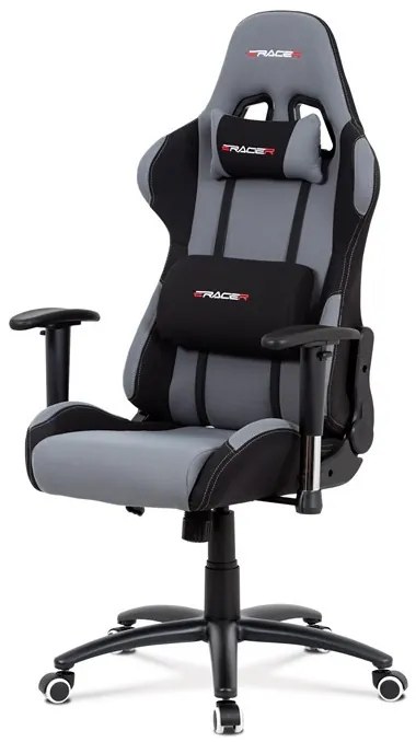 Szürke Szövet Irodai Főnöki Szék, Hinta Mechanikával. KA-F01 GREY