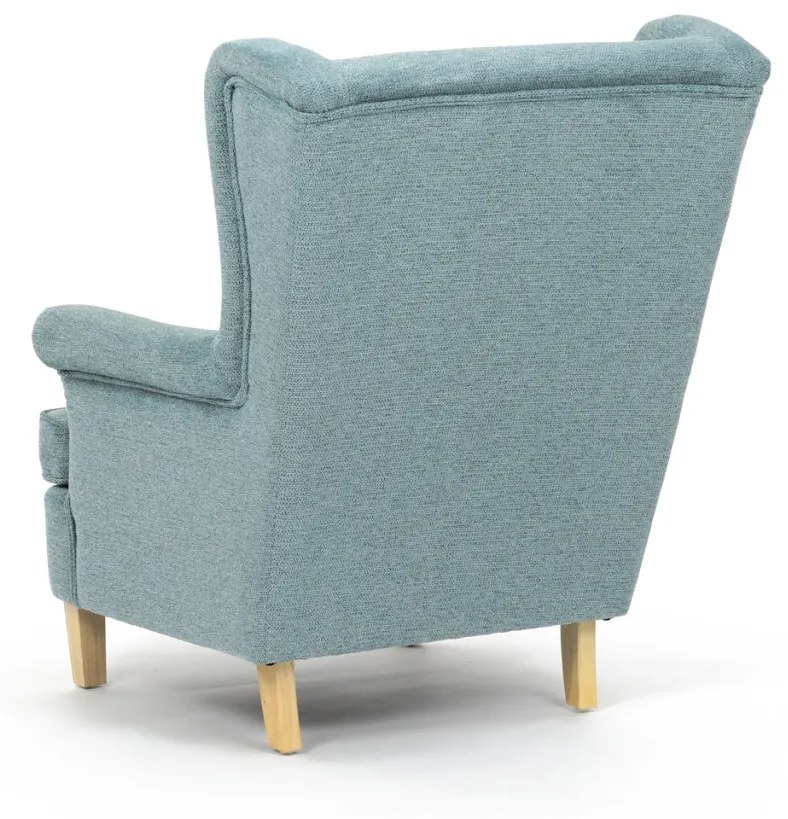Scaun de relaxare, tapițerie din material verde, AK-388