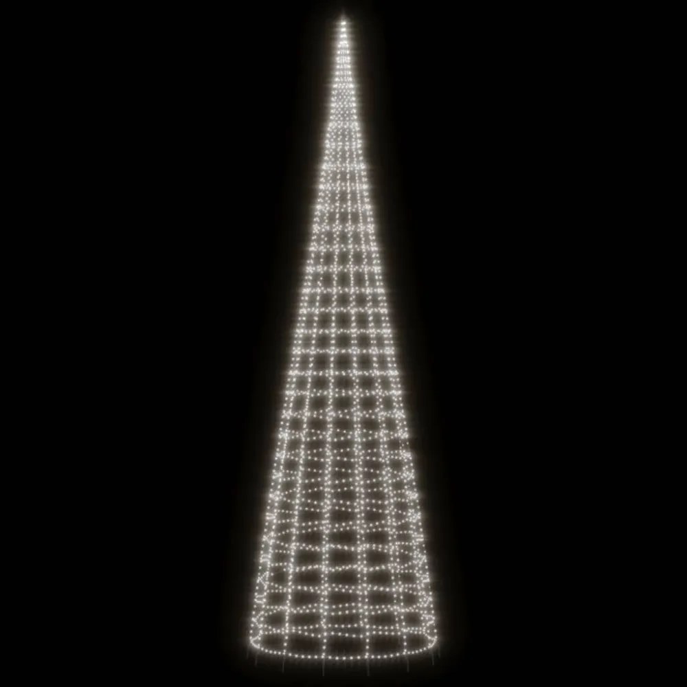 hideg fehér LED karácsonyfa zászlórúdra 3000 LED 800 cm