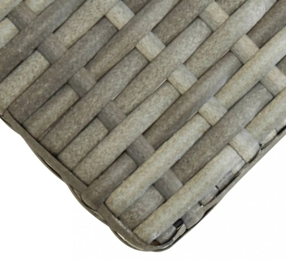 szürke polyrattan és tömör akácfa kerti pad 120 cm