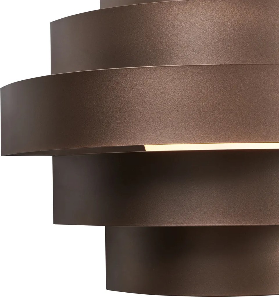 Modern fali lámpa bronz LED-del, 3 fokozatban dimmelhető - Lines