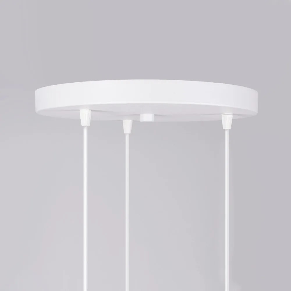 Fehér gyerek függőlámpa üveg búrával ø 32 cm Mab – Sollux