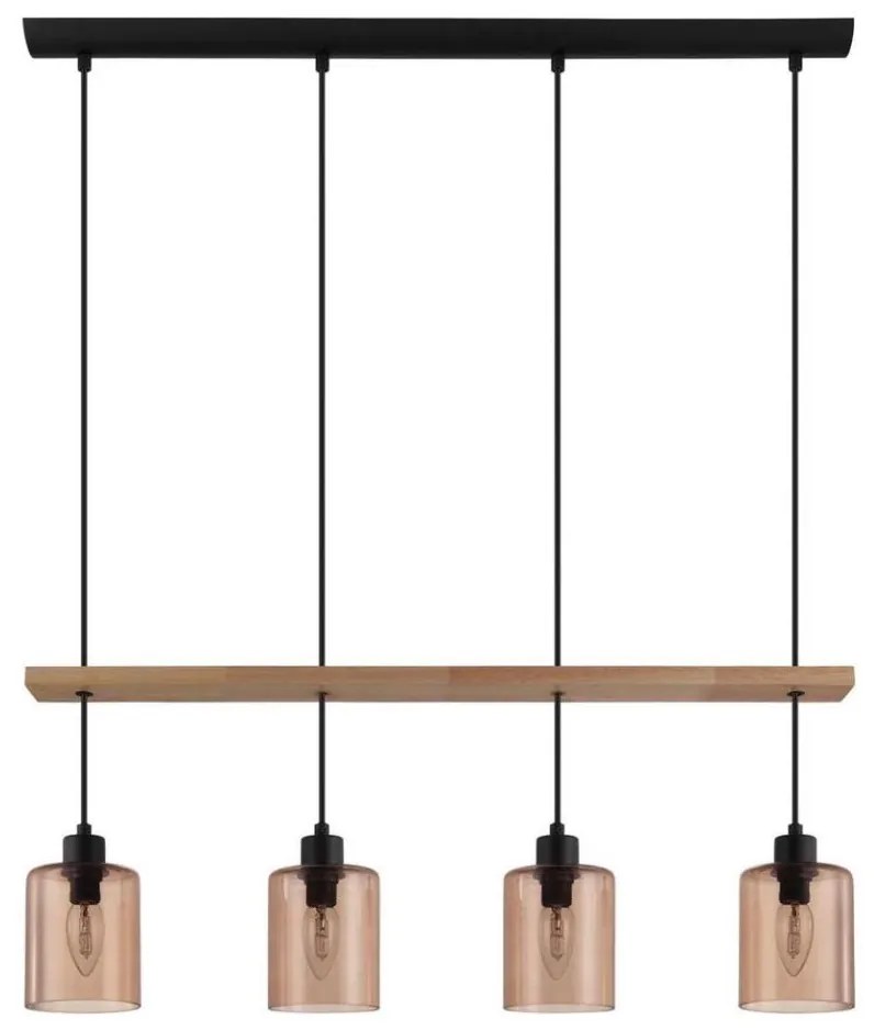 Eglo 43368 - Csillár zsinóron COOLMONT 4xE14/40W/230V