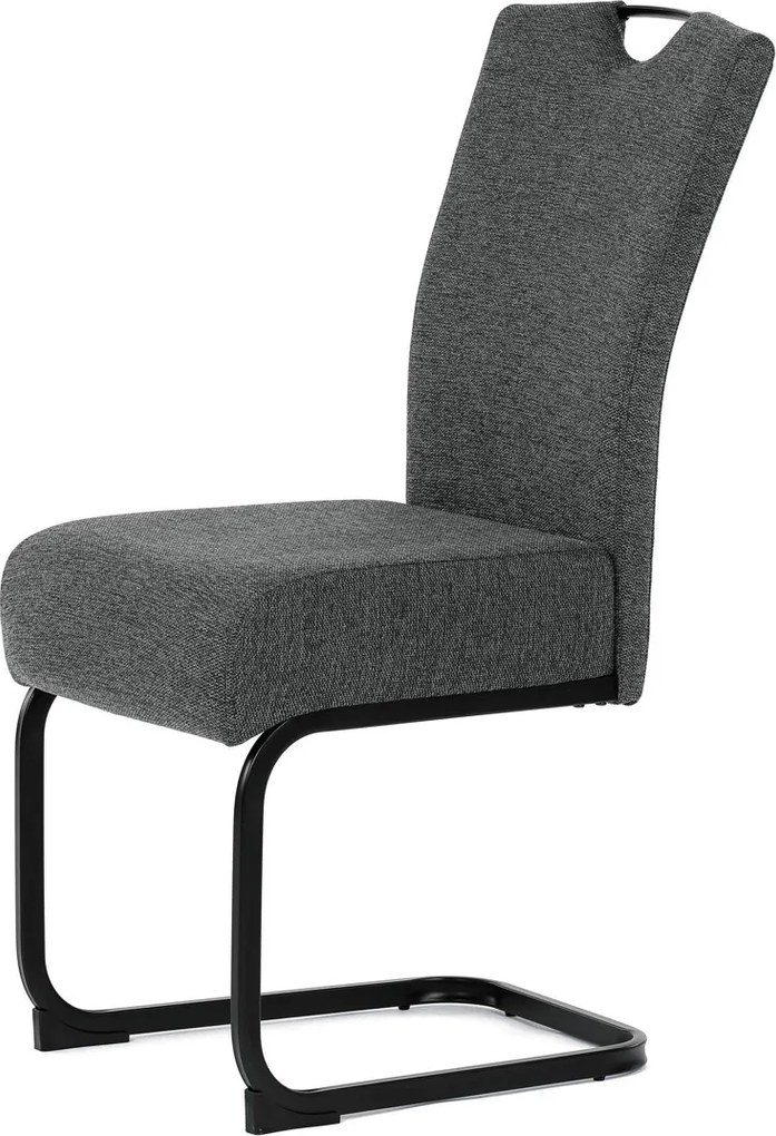 Jídelní židle, šedá, látka, DCL-E2008 GREY2