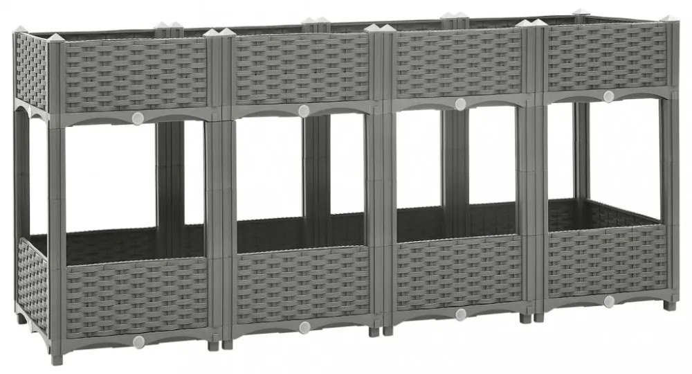 polipropilén magaságyás 160 x 40 x 71 cm