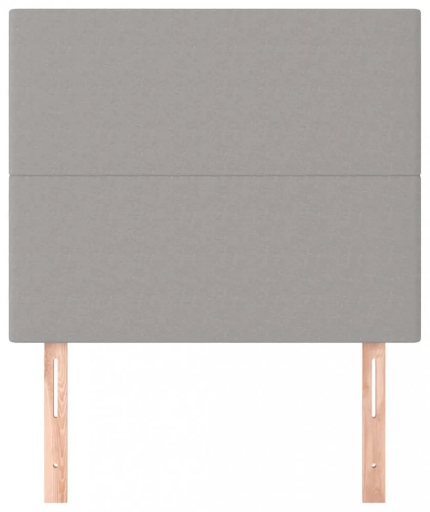 világosszürke szövet fejtámla 100 x 5 x 118/128 cm