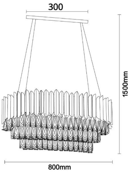 Brilagi - CARLOS kábeles csillár 10xE14/40W/230V