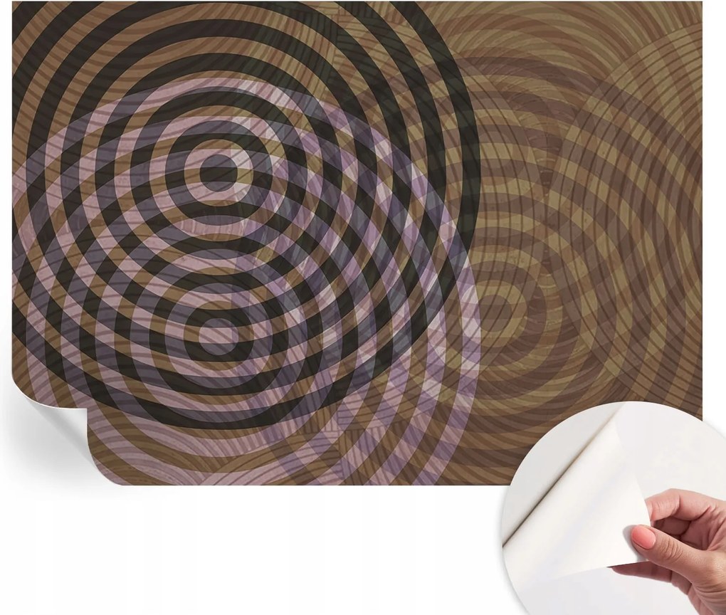 Fotótapéta Öntapadós Design Divatos Hipnotizáló körök 208x146 cm