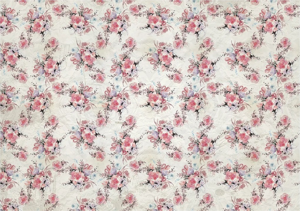 Fotótapéta Vintage rózsák retro bézs 368x254 vinil hálószoba nappali +ragasztó