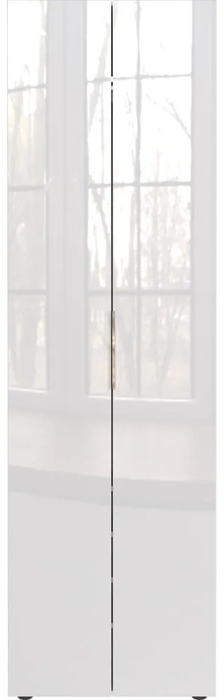 Fehér ruhásszekrény 59x197 cm Genova – Germania