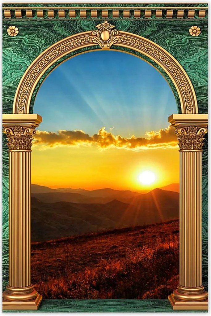 Poszterek 80x120 Gyönyörű naplemente