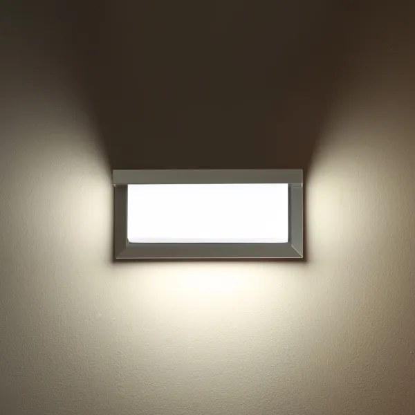 Brilagi-LED Kültéri fali lámpa érzékelővel BRICKY LED/12W/230V szürke IP54