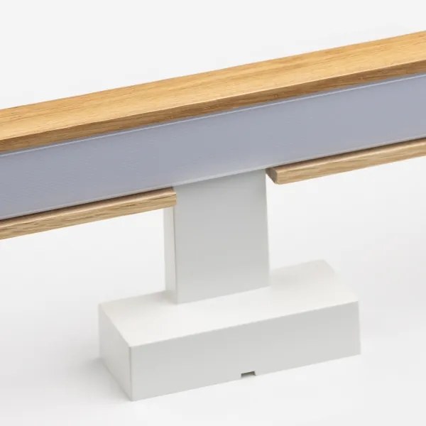 Brilagi-LED fürdőszobai tükörmegvilágítás WOODY MIRROR LED/15W/230V IP44 tölgy/fehér