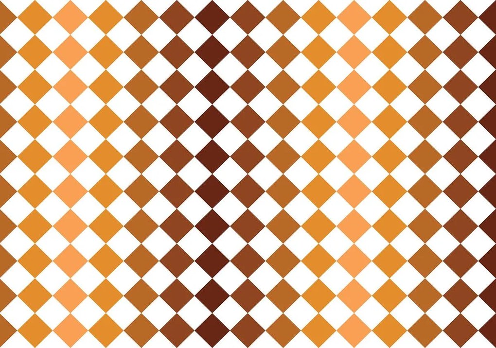 Fotótapéta - Mozaik - barna csempe (152,5x104 cm)