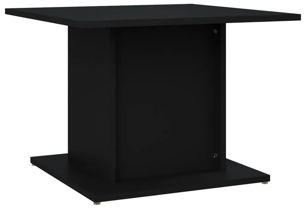 Fekete szerelt fa dohányzóasztal 55,5x55,5x40 cm