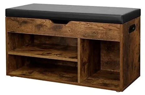 Rusztikus barna cipősszekrény 80 x 44 x 30 cm