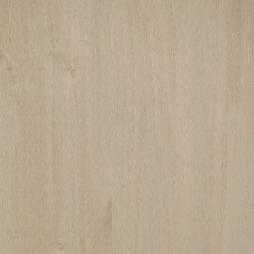 HAMAR mézbarna tömör fenyőfa tálalószekrény 113 x 40 x 80 cm