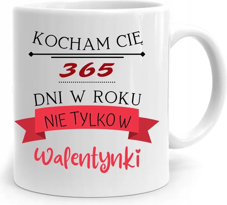 Bögre Ajándék Valentin Napra Nem Csak Valentin Napra, fényképes nyomtatással