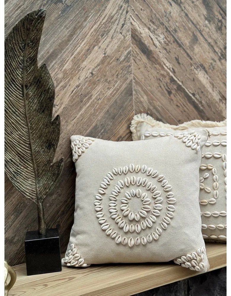 Pamut párnahuzat 43x43 cm Seashells – Mioli Decor