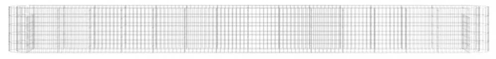 horganyzott vas gabion magaságyás 540 x 50 x 50 cm