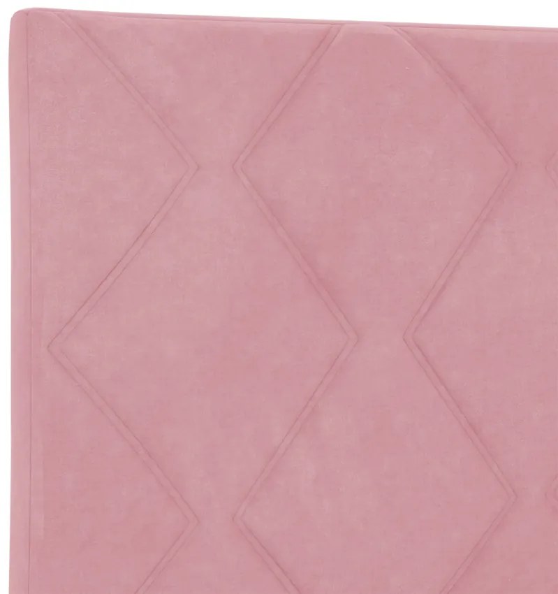 LED Fejtámla LED -es lámpákkal Rózsaszín 100 cm Bársony