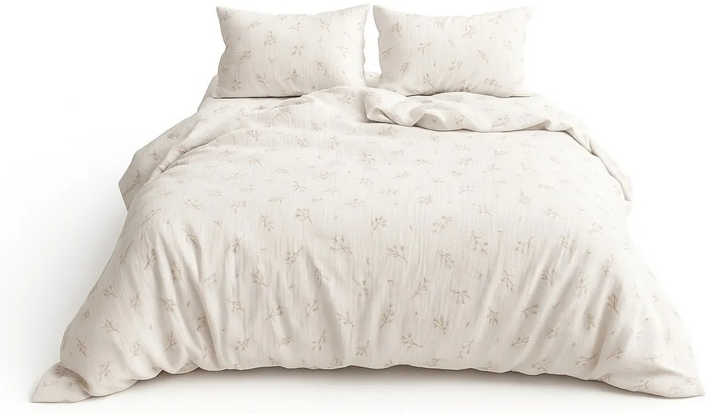 Matex Ágacska muszlin ágyneműhuzat, 140 x 200 cm, 70 x 90 cm