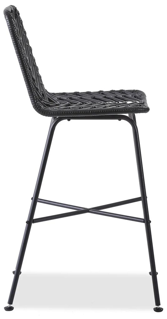 Fekete rattan bárszék ESPO 97