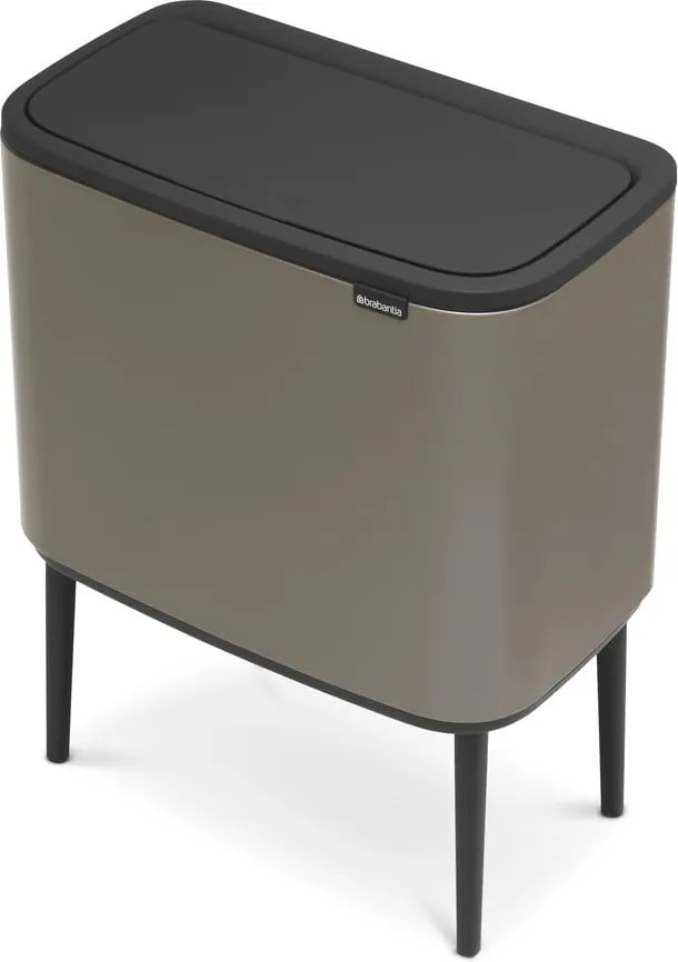 Szürke acél érintésre nyíló szelektív szemetes 34 l Bo Touch Bin – Brabantia