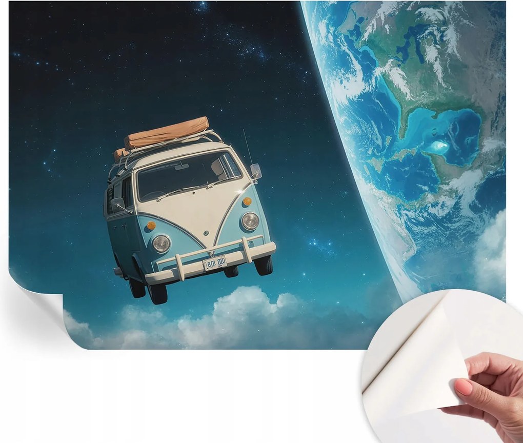 Öntapadós Dekoratív Fotótapéta Hálószobába Utazás Űr 312x219 cm