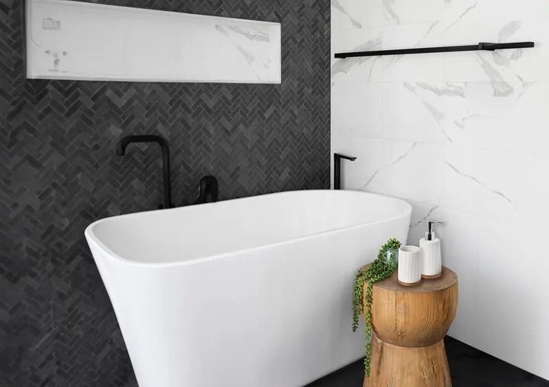 BISK Erga Kido, álló WC kefe, fehér-barna, ERG-08406