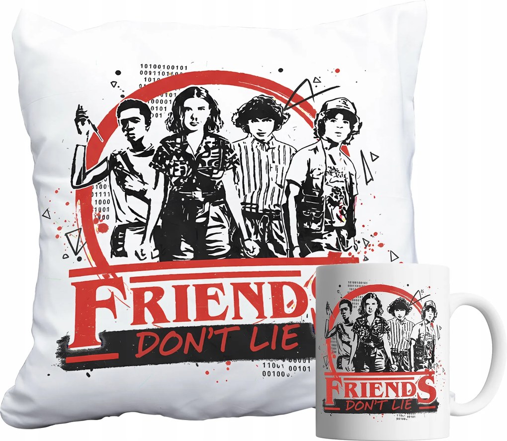 Bögre És Párna Szett Stranger Things Demogorgon Friends Dont Lie +név