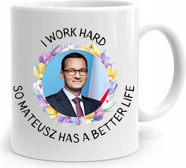 Bögre Politikus Miniszterelnök Mateusz Morawiecki Pis