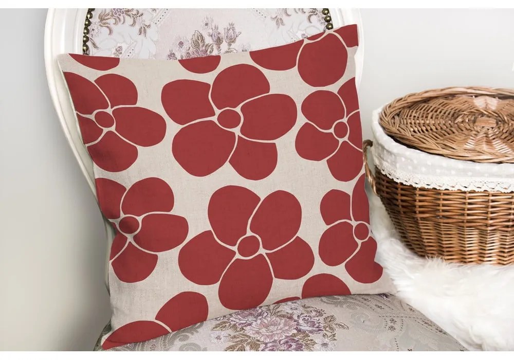 Párnahuzat 43x43 cm Red Meadow – Mila Home