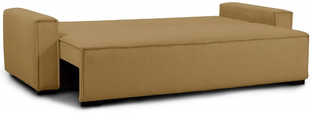 Mustár kinyitható háromüléses kanapé SMART