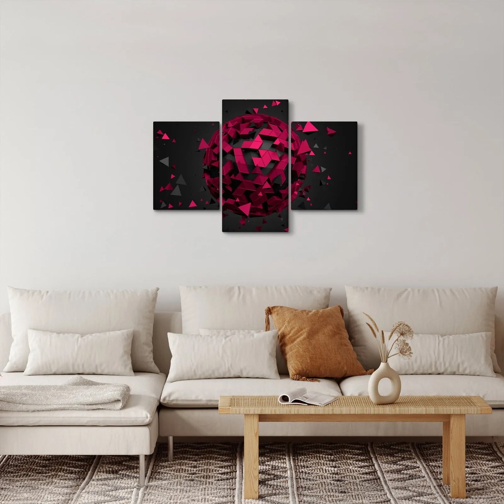 A 3D absztrakció képe (90x60 cm)