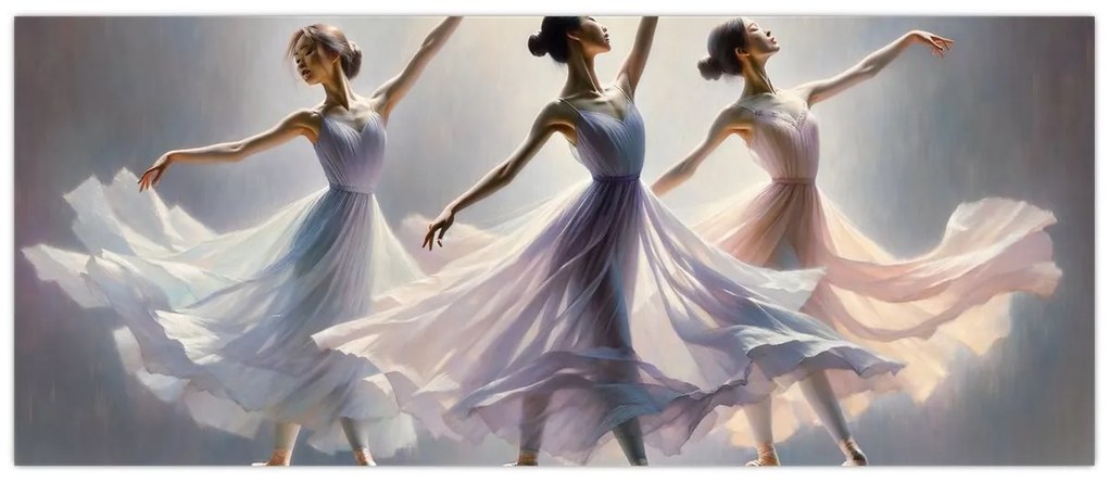 Kép - Három balerina (120x50 cm)
