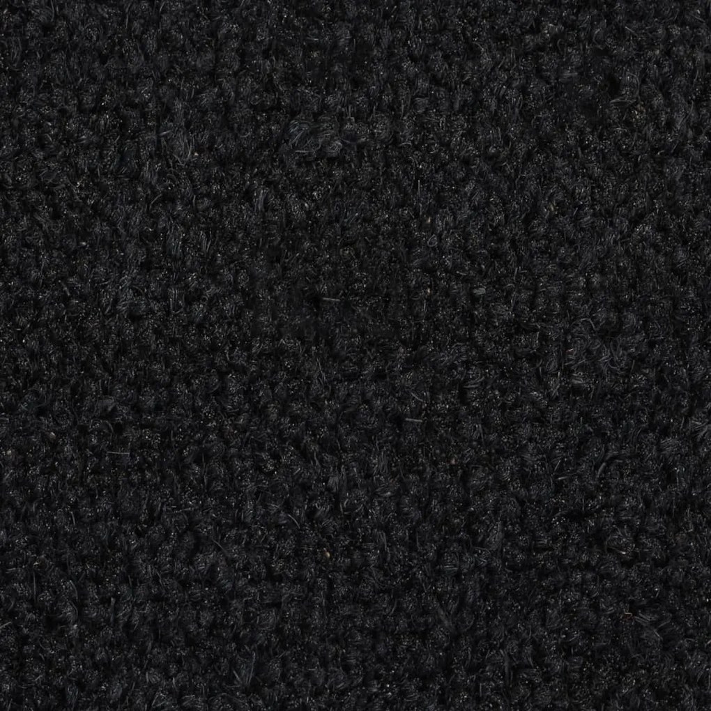 ajtószőnyeg Fekete 50x80 cm Tuftolt kókuszrostos szőnyeg