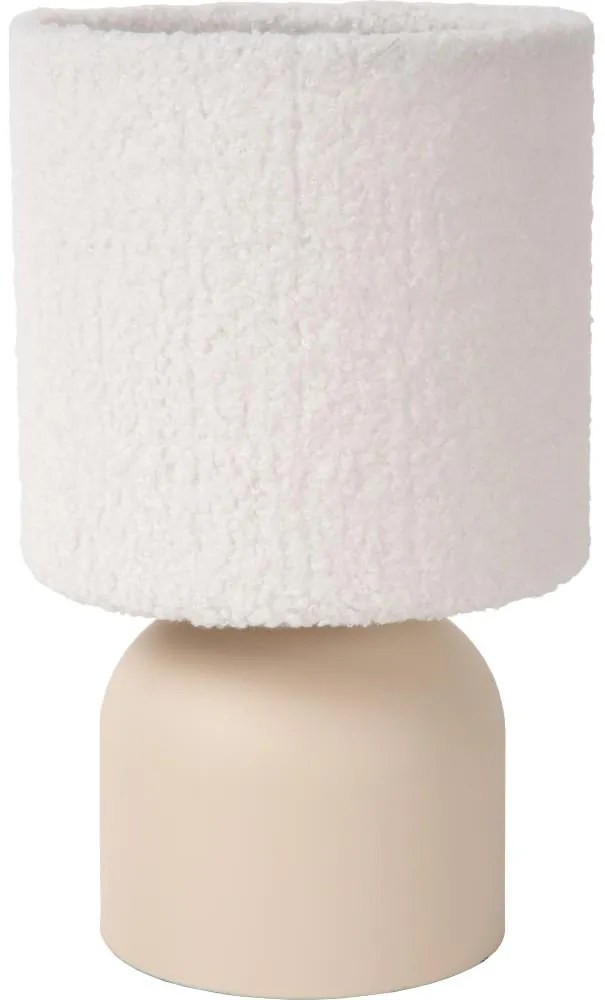 Lucide 10516/01/38 - Asztali lámpa WOOLLY 1xE14/40W/230V krémes