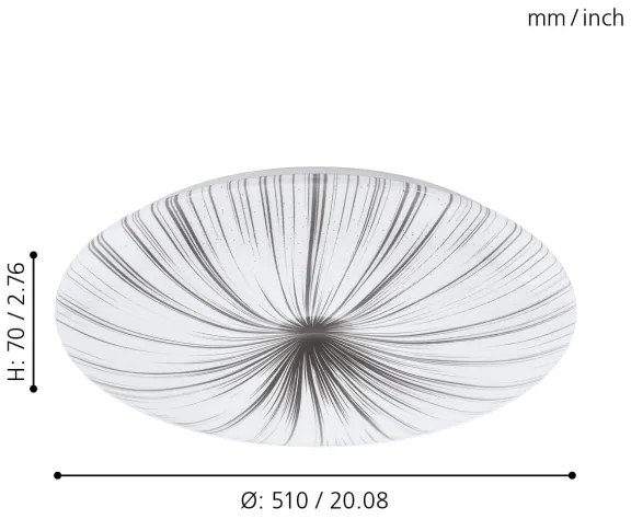 Eglo 98326 - LED Mennyezeti lámpa NIEVES LED/30,8W/230V